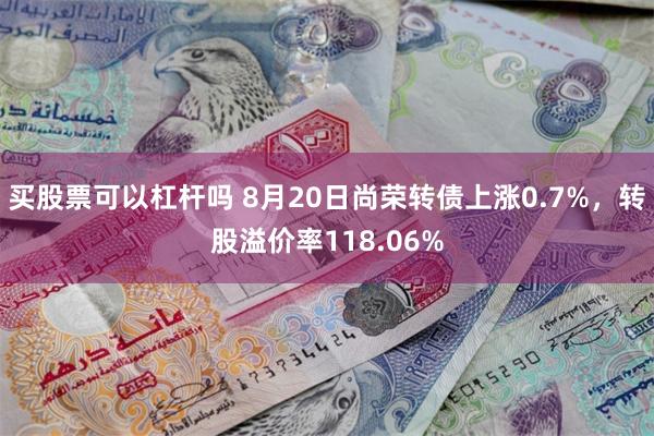 买股票可以杠杆吗 8月20日尚荣转债上涨0.7%，转股溢价率