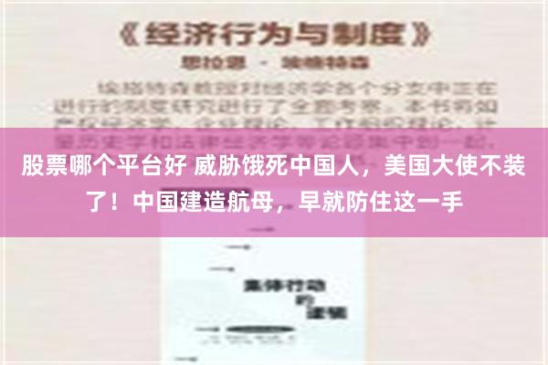 股票哪个平台好 威胁饿死中国人，美国大使不装了！中国建造航母，早就防住这一手