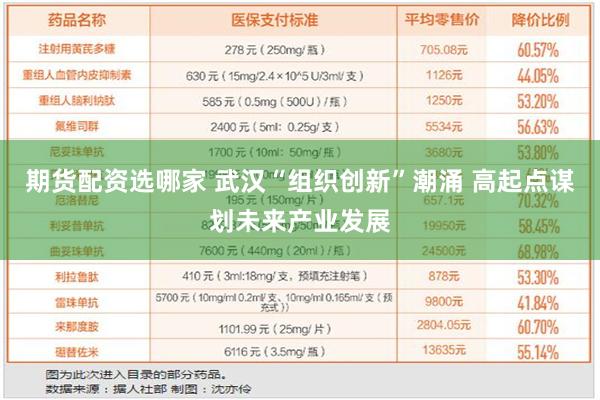 期货配资选哪家 武汉“组织创新”潮涌 高起点谋划未来产业发展