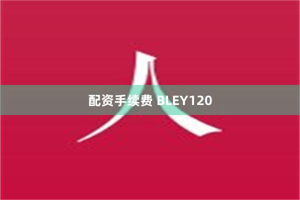 配资手续费 BLEY120