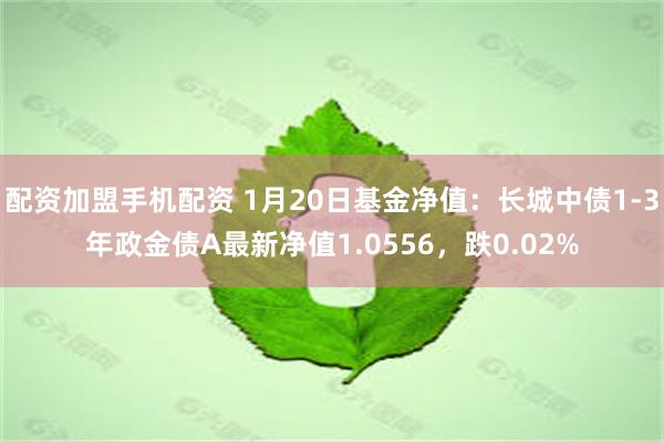 配资加盟手机配资 1月20日基金净值：长城中债1-3年政金债A最新净值1.0556，跌0.02%